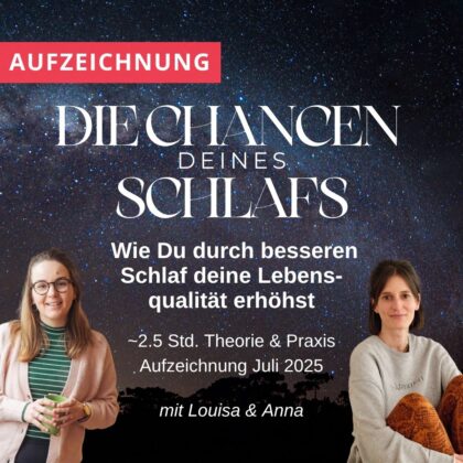 Workshop - Die Chancen deines Schlafs (Aufzeichnung)