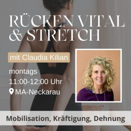 10-wöchiger Rücken Vital & Stretch Kurs mit Claudia - Start 23.03.2026
